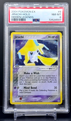 Pokemon - PSA 8 - Jirachi 8/101 - Holo Rare - EX Hidden Legends - Image 1