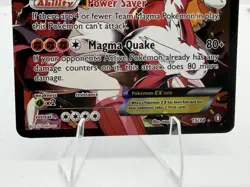 Pokemon TCG Team Magma's Groudon EX Holo Full Art Rare - Image 2