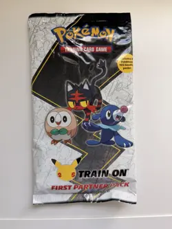 NEW Pokemon TCG Train On First Partner Pack 25th Anniversary April 2021 - Image 1