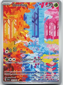 Deerling 165/162 Illustration Rare Temporal Forces Pokemon Holo Near Mint - Image 1