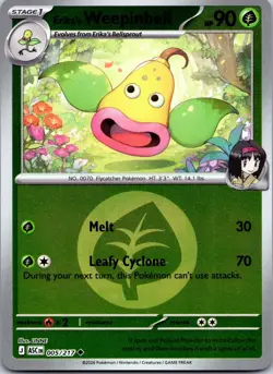 Erika's Weepinbell (Energy) 005/217 Holo Ascended Heroes Pokemon Reverse Holo NM - Image 1