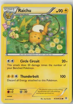 Raichu RC9/RC32 Common Generations Pokemon Near Mint - Image 1