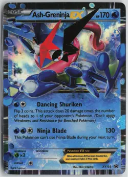 Ash-Greninja EX XY133 Holo Promo XY Promo Pokemon Lightly Played - Image 1