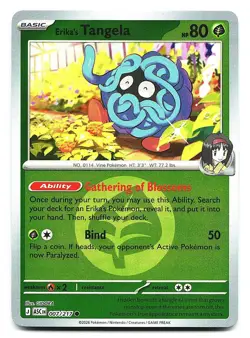 Erika's Tangela ME: Ascended Heroes 007/217 Reverse Holo Pokemon NM - Image 1