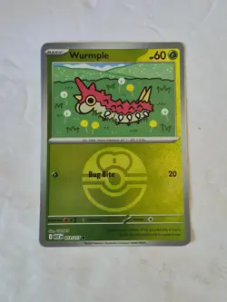 Wurmple (Love Ball) 011/217 Holo Common Ascended Heroes Pokemon Reverse Holo NM - Image 1