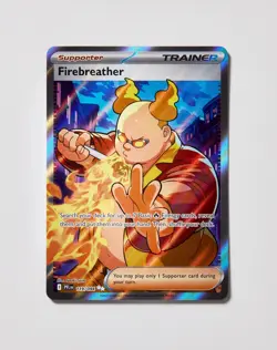 Firebreather 119/094 Ultra Rare Phantasmal Flames Pokemon Holo Near Mint - Image 1