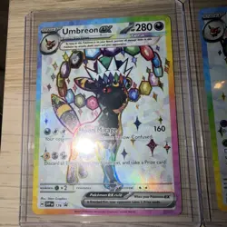 Pokemon TCG Prismatic Evolutions Umbreon 176 & Espeon 175 Ultra Rare Promo NM - Image 2