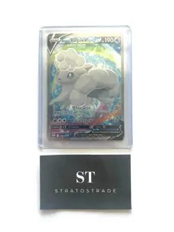 Pokemon Alolan Vulpix V 173/195 Silver Tempest Full Art Ultra Rare NM - Image 1