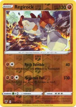 Regirock Reverse Holo 089/185 Vivid Voltage Rare Pokemon TCG NM - Image 1