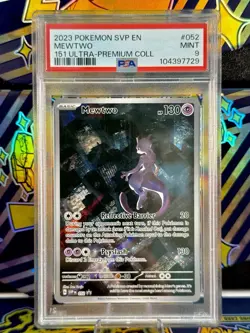2023 POKEMON SVP EN MEWTWO 151 ULTRA PREMIUM COLLECTION 052 PSA 9 MINT - Image 1
