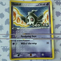 Pokemon TCG Duskull Deoxys Reverse Holo Common 40 HP 58/107 English 2005 - Image 1