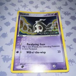 Pokemon TCG Duskull Deoxys Reverse Holo Common 40 HP 58/107 English 2005 - Image 3