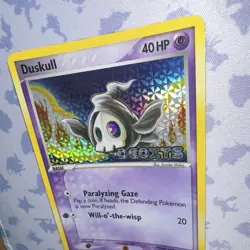 Pokemon TCG Duskull Deoxys Reverse Holo Common 40 HP 58/107 English 2005 - Image 4