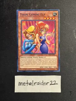 Yugioh Toon Gemini Elf LDS1-EN059 Common 1st Edition Near Mint - Image 1
