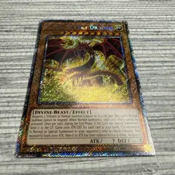 Yugioh Slifer the Sky Dragon RA03-EN244 Platinum Secret Rare 1st Edition - Image 2