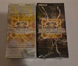 SET 2 BOX Yu-Gi-Oh! Limit Over Collection THE HEROES & THE RIVALS Sealed - Image 1
