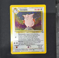 Pokemon Clefable 1/64 Scale Jungle Base Set Holo Card HP - Image 1