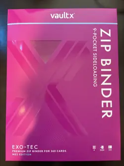 Vault X 9 Pocket Exo-Tec Zip Binder ME2 First Edition Brand New - Image 1