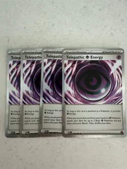 4x Telepathic Psychic Energy 088/088 Playset Perfect Order POR Pokemon TCG NM - Image 1