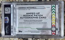 Adonai Mitchell Amped Up RPA PSA 10 Pop 1! 🏈 2024 Resurgence #AUAM Jets Colts - Image 2