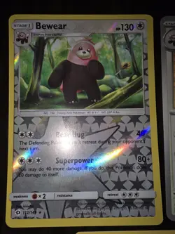 7 Stufful & Bewear Pokemon Cards LP-NM - Image 2