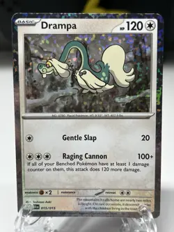 Drampa - New 2025 McDonalds Happy Meal Pokemon Dragon Discovery Card 015/015 - Image 1