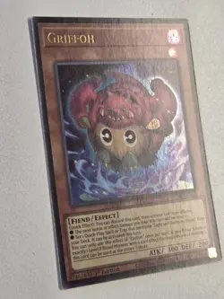 Griffoh CORI-EN004 Ultra Rare 1st Edition Yugioh Chaos Origins Kuriboh Card NM - Image 2