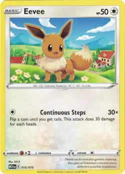 Eevee 013/015 McDonalds Pokemon NM Penny sleeve top loaded Dragon Discovery Card - Image 1