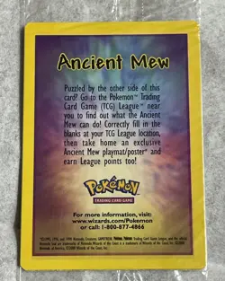 Ancient Mew SEALED 2000 Pokemon Unopened Movie Promo Card - MINT 🔥 - Image 1