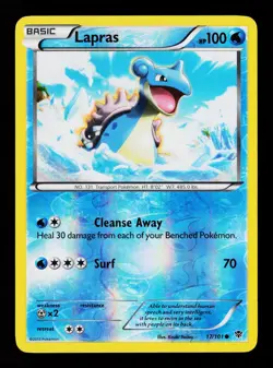 Lapras 17/101 Reverse Holo Plasma Blast Pokemon Card - - Image 1