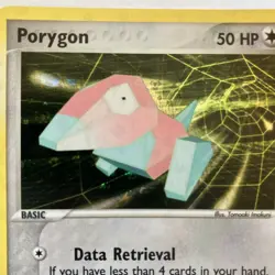 Porygon 47/112 FireRed & LeafGreen Reverse Holo HOLO BLEED RARE Pokemon Card - Image 2