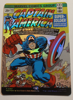 Captain America, Super-Soldier (Borderless) (0387) Marvel Super Heroes Foil. - Image 2