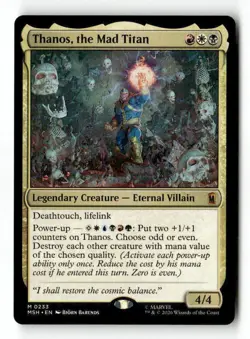 Thanos, the Mad Titan 233 Mythic MTG MSH NM - Image 2