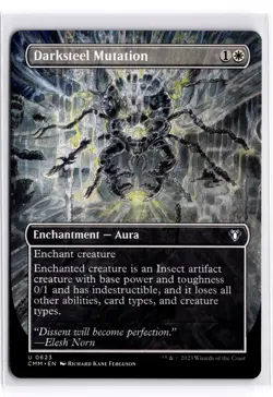 Darksteel Mutation (Borderless) 623 Commander Masters Magic: The Gathering NM - Image 1