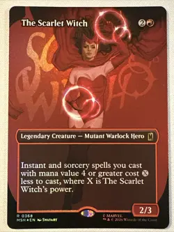 MTG / The Scarlet Witch / MSH / #368 / FOIL (Borderless) / Rare / NM - Image 1