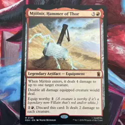 Mjolnir, Hammer of Thor Marvel Super Heroes MTG NM Non Foil - Image 1