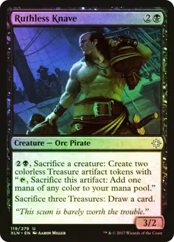 MTG FOIL Ruthless Knave - Ixalan #119 - Image 1