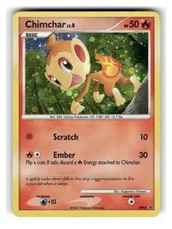 Chimchar DP02 Holo Promo Diamond and Pearl Promos Pokemon Holo Lightly Played - Image 1
