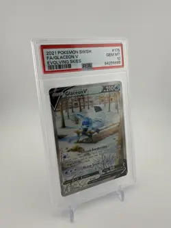 2021 Pokemon Glaceon V (Alternate Full Art) 175/203 PSA 10 - Image 3