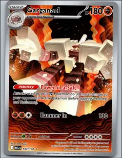 Pokemon TCG ME01: Mega Evolution Garganacl 147/132 Illustration Rare 2025 - Image 1