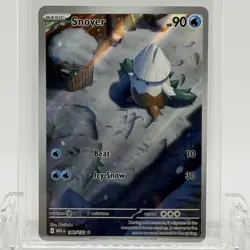 Pokemon TCG Mega Evolution Snover #140/132 Illustration Rare LP+ - Image 1