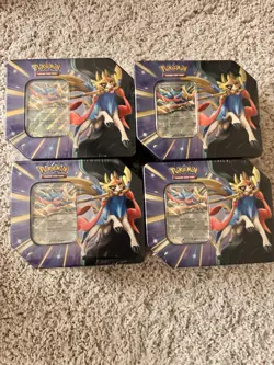 POKEMON TCG Slashing Legends Zacian EX Tin factory sealed Lot Of 4 - Image 1