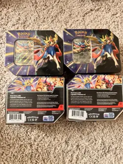 POKEMON TCG Slashing Legends Zacian EX Tin factory sealed Lot Of 4 - Image 2