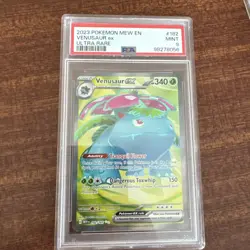2023 Pokemon, English Venusaur Ex, Ultra Rare 182/165 PSA 9 - Image 1