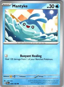 Mantyke 039/182 Common Paradox Rift Pokemon NM/M - Image 1