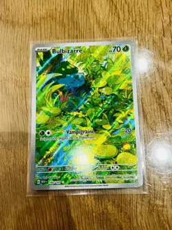 Bulbizarre 166/165 - Carte Pokemon AR - 151 MEW FR - VF - NM - Image 1
