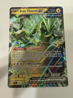 Pokemon Iron Thorns EX 230 HP Double Rare Sv06 077/167 Full Art Holo English - Image 1
