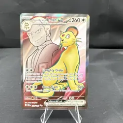 Pokemon tcg Team Rocket's Persian ex Sv10: Destined Rivals Holo UR 219/182 - Image 1