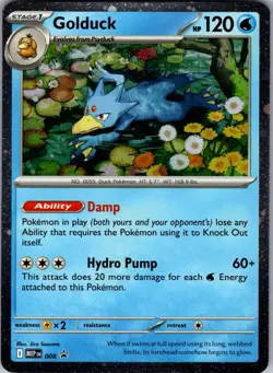 Golduck 008 Holo Promo ME: Mega Evolution Promo Pokemon Near Mint - Image 1