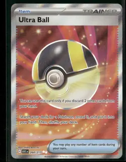 Ultra Ball 264/217 Ultra Rare Ascended Heroes Pokemon Holo Near Mint - Image 1